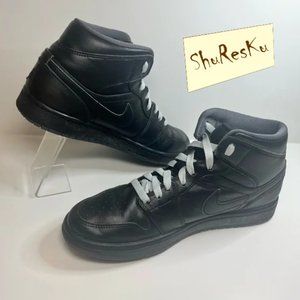 Nike Air Jordan 1 Mid 'Black' - Size 7.5 - 554724-021